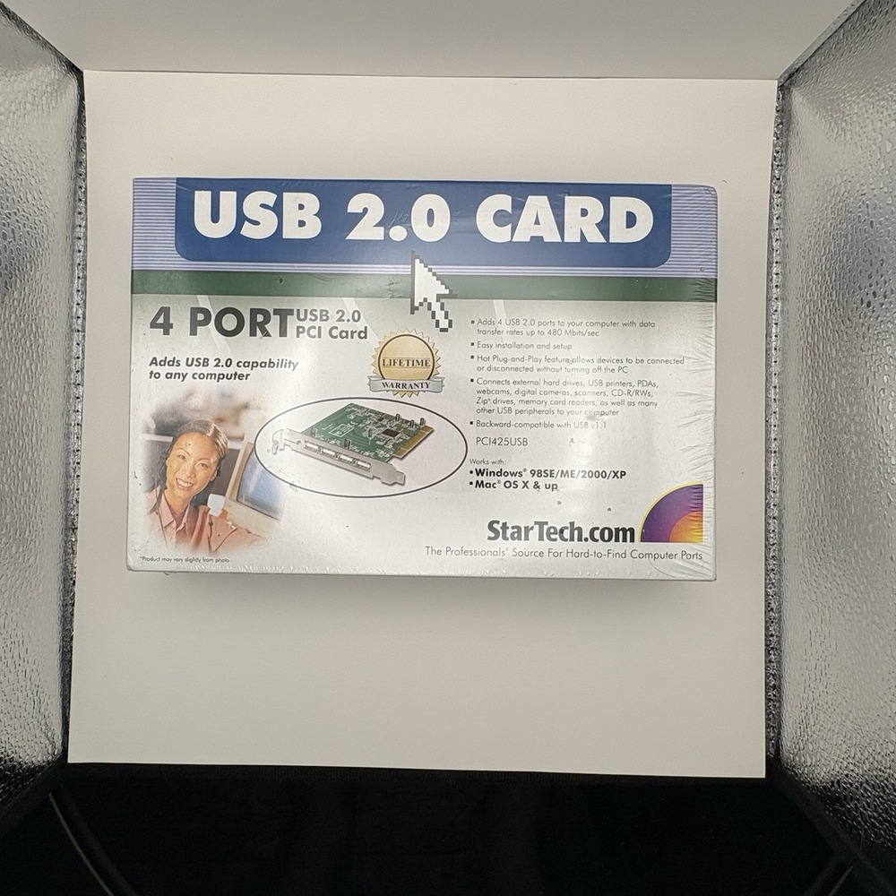 StarTech PCI425USB 4 Port USB 2.0 PCI Card NEW!